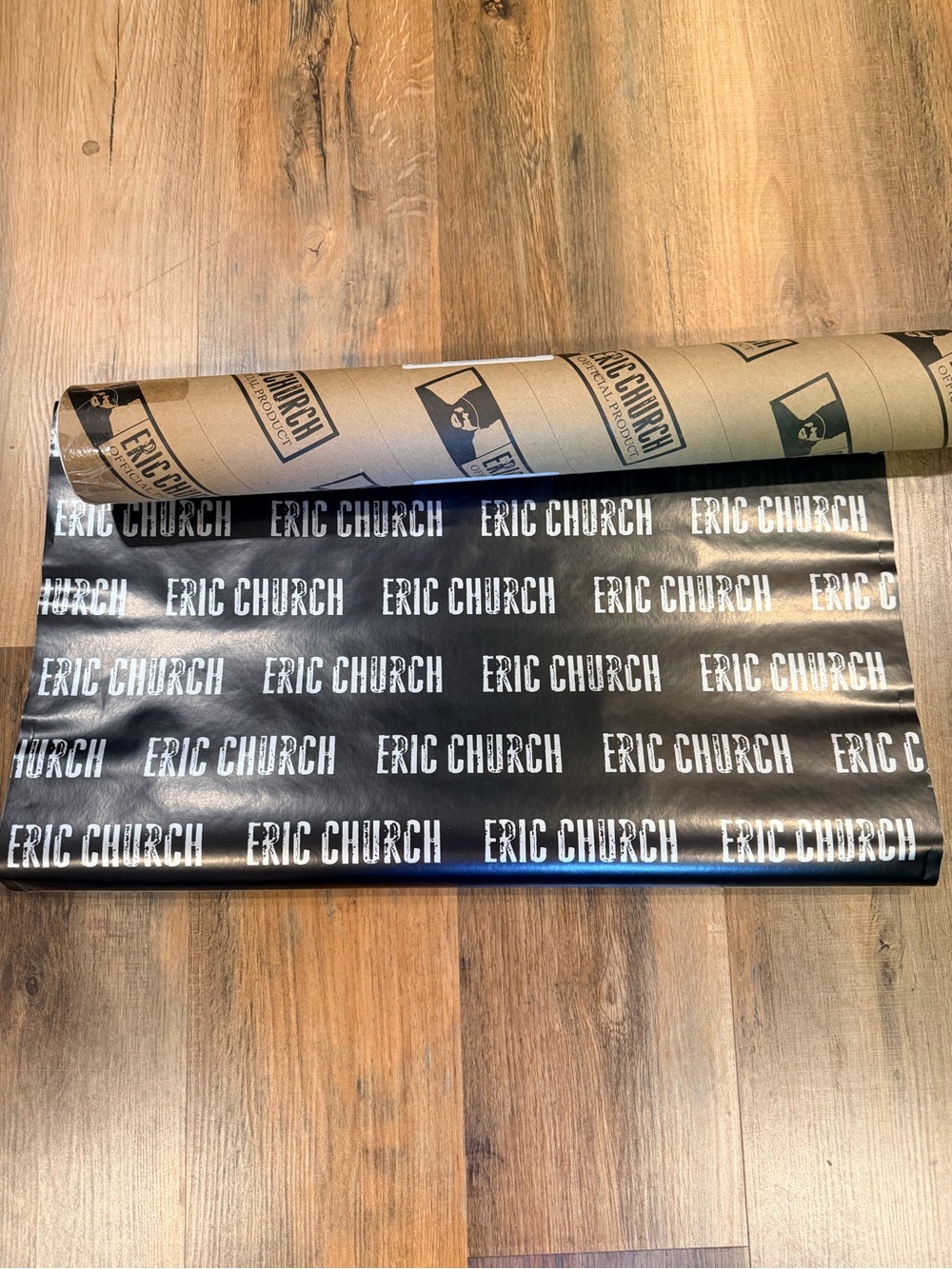 Eric Church Black Branded Gift Wrap Roll
